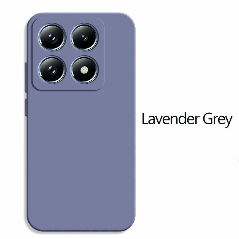 

Для Mi 14T Mi14T Pro Чехол Жидкий Силикон Мягкие Чехлы Для Телефонов Xiaomi Mi 14T Mi14T Pro Чехол Mi 14 T Pro Аксессуары Xiaomi For Xiaomi 14T Pro лаванда серого