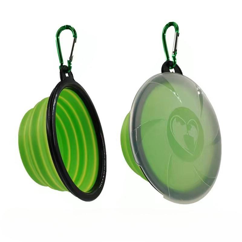 Silicone Folding Dog Bowl Portable Pet Food And Water Bowl For Cats And Dogs Travel Outdoor Camping Hiking Supplies KTY