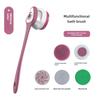 Automatic Waterproof Electric Back Rub Bath Brush Long Handle 5-in-1 Electric Massage Bath Brush