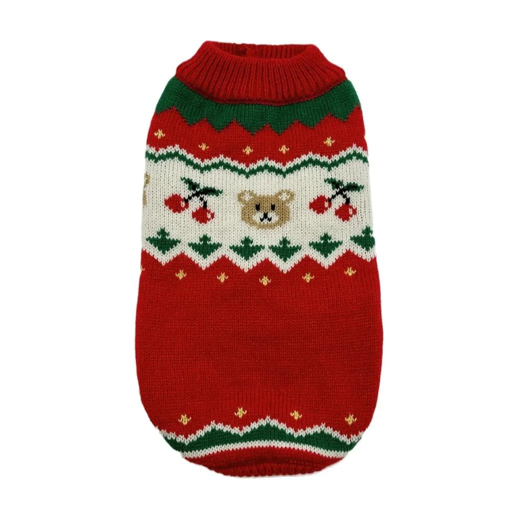 Pet Sweater for Dogs and Cats Acrylic Knit Fabric Pullover Fashion Dog Clothes Warm Dog Puppy Winter Wear Clothes Sweatshirt