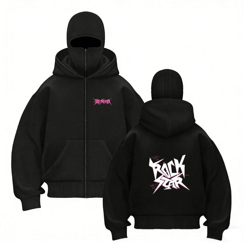 

Stray Kids Harajuku Printed Two-hat Zip-up Shirt for Men and Women Stray Kids Double Hood Zip-Up, Harajuku Print SKZ Hoodie for STAY XXXL