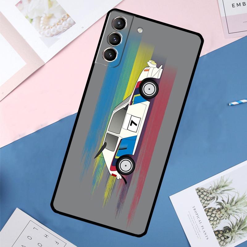 T16 Rally Car Case For Samsung Galaxy S25 Ultra S21 S22 S24 S23 Ultra S9 S10 Plus S21 FE S25 FE Back Cover