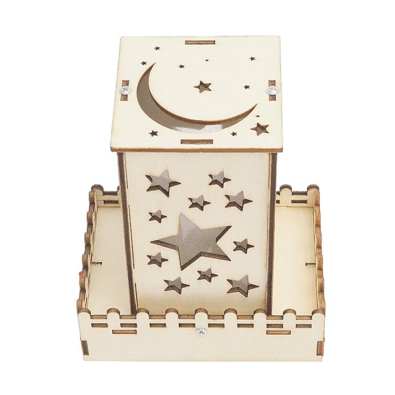 Wood Colorful Star Lights Kits Diy Science Building Projects 3D Wooden Puzzles Assembly Model Set Educational Toys For Boy Girl