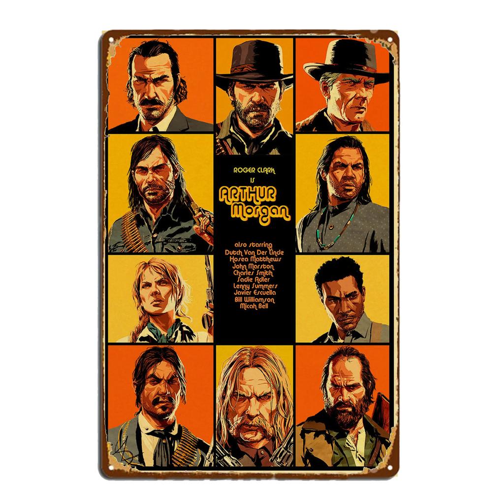Metallblechschild Vintage Shabby Dekorative Schilder Quentin Tarantino Film Schilder Haus Schlafzimmer Wandplatte Poster Dekor Blechschilder