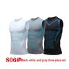 Men's Quick-Dry Sleeveless Three-Piece Fitness Set for Running and Basketball