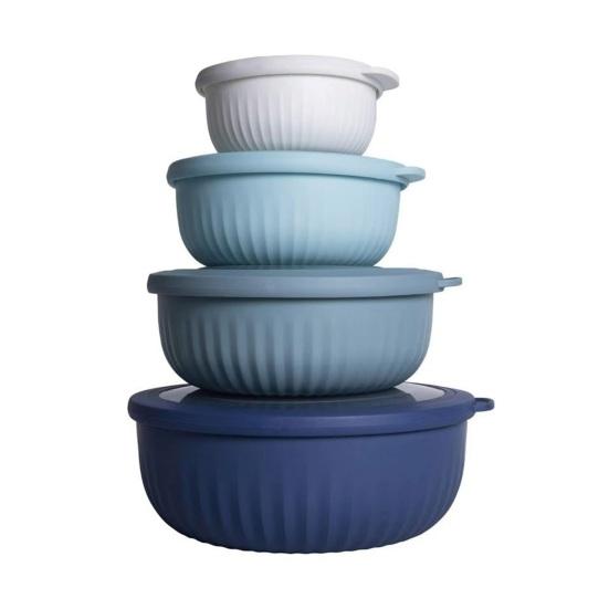 

Yousheng 4 шт. Контейнер для еды с герметичной крышкой Салатница для сохранения свежести Контейнер для риса и лапши для супа Овсянки Рамена Кемпинга Студенческого общежития