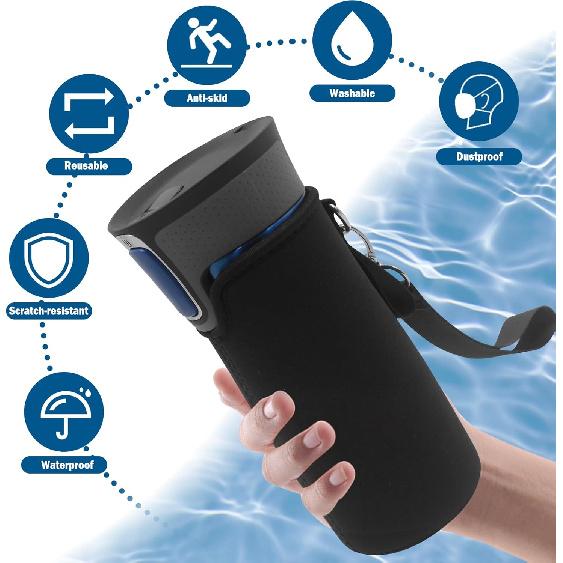 Compatible with Contigo Coffee Cup Sleeve,Cold Drinks Reble Neoprene ulated Sleeves Cup Cover,Coffee Mugs Holder with Handle Strap for 16oz Contigo