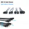 0.2M 0.18M 5.5x2.5MM 2pin DC Male Female 22/20/18/16awg Power Connector Plug Cable Wire Supply Repair Cable 5525 DC5525 Pigtails