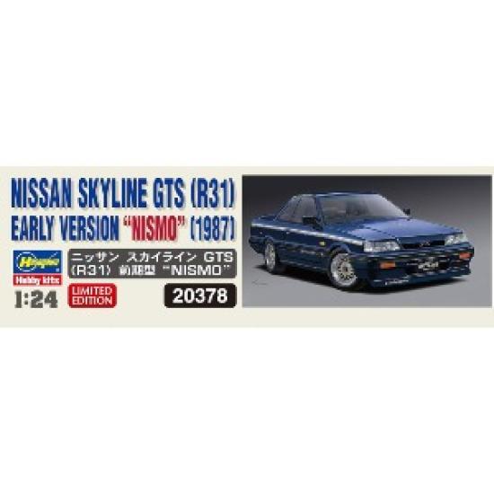 Hasegawa Scale Car Model Series Nissan Skyline GTS Early Model NISMO Plastic Model 20378 1/24 (R31)