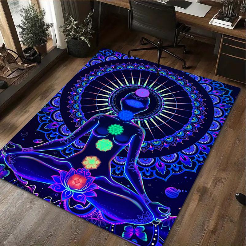 Chakras Rug - Home Carpet Office Decorative Carpet For Living Room Bedroom Door Mat Floor Rug Computer Chair Area Rug