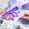 All in One Diamond Painting Tool Kit with 4 Pens 28 Grid Storage Box Sorting Tray Wax Pads Bags Labels Brush Spoon and Correction Tool