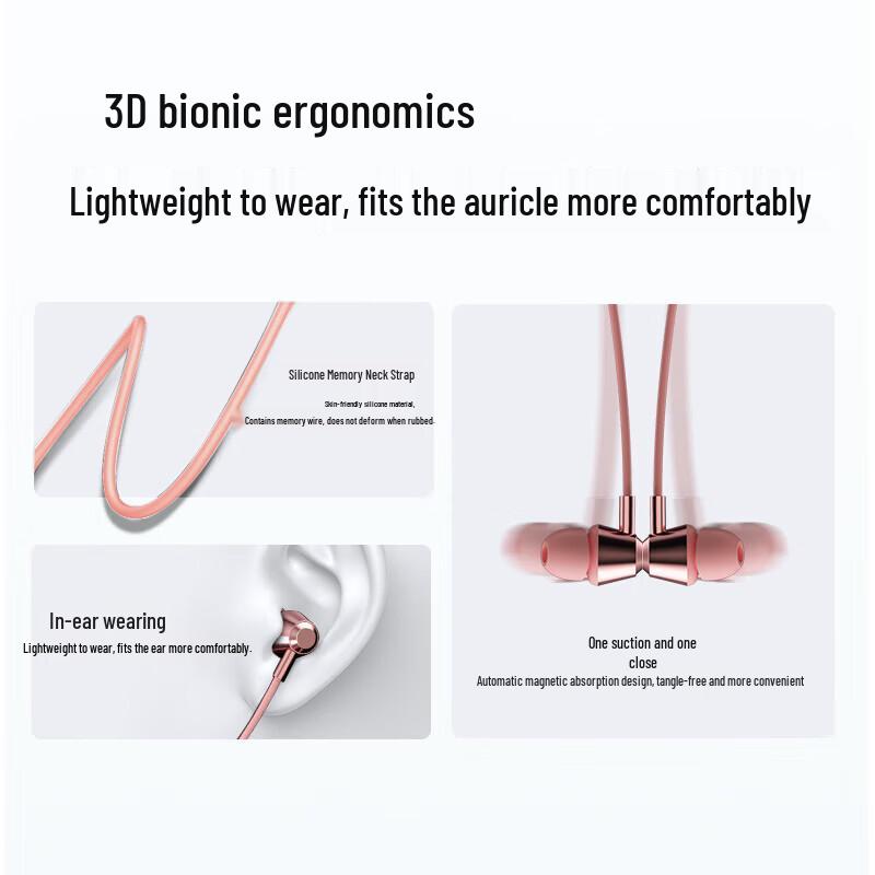 OKSJ Wireless Neckband Sport Bluetooth Earphones