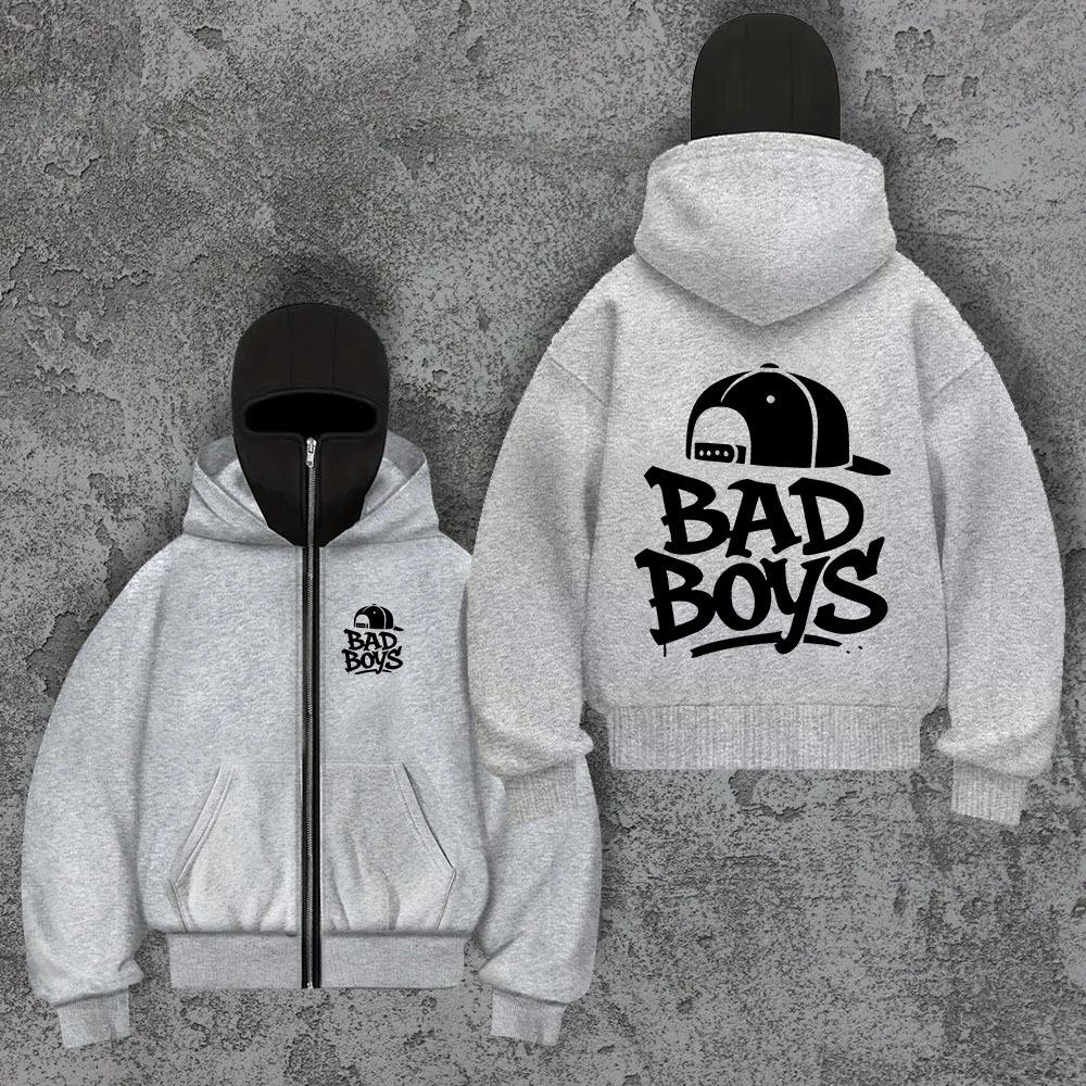 Amerikanischer High Street Hoodie mit Aufdruck, lockerer Passform und Nischen-Doppellagen-Hoodie für Paare, Trendiges Oberteil für Herren