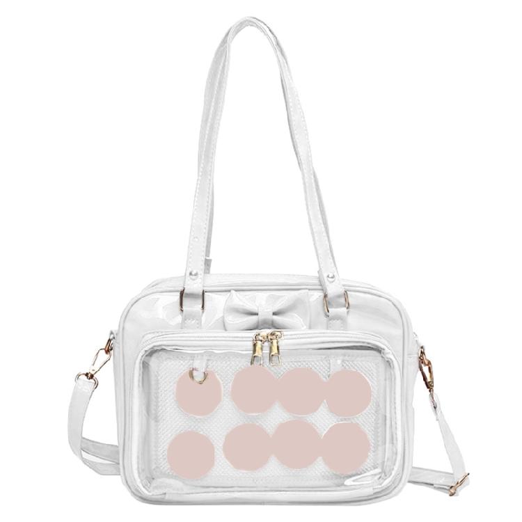Damska Przezroczysta Torebka na Ramię DIY Ita Bag Dziewczęca Urocza Torebka Crossbody do Szkoły
