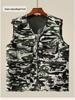 Men's Spring/Autumn Cotton Multi-Pocket Vest - Outdoor, Casual, Sleeveless Jacket for Middle-Aged & Elderly. Perfect for Fishing & Daily Wear.