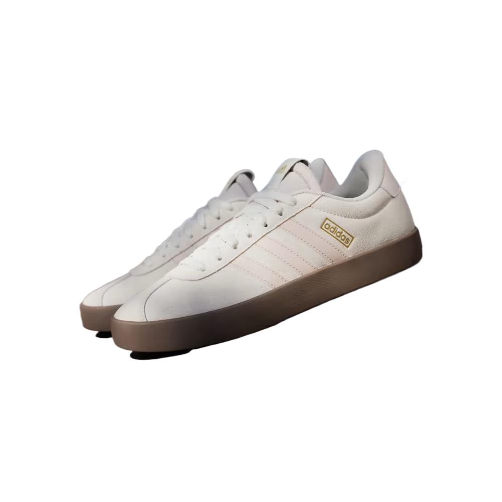 Adidas  VL Court 3.0 Off White Wonder Quartz Women Sneakers Cream Gold-Metallic JR0954
