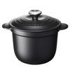 Cocotte Every 18" Cast Iron Enamel Pot, Matte Black, Gas, Induction, and Oven Compatible [Official Japanese Product]