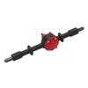 Metal Rear Bridge Axle Drive Shaft for WPL D12 RC Car Upgrade Parts Accessories(Black Red )