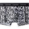Logo Jacquard Waistband Letter Print Breathable Boxer Shorts Men Bottoms Black NP2585O-J7V