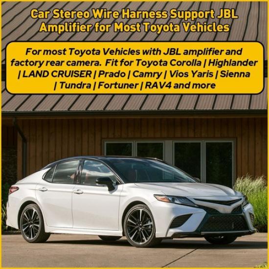 Aftermarket Radio Stereo Tall Wire Harness Cable Antenna Adapter For Toyota