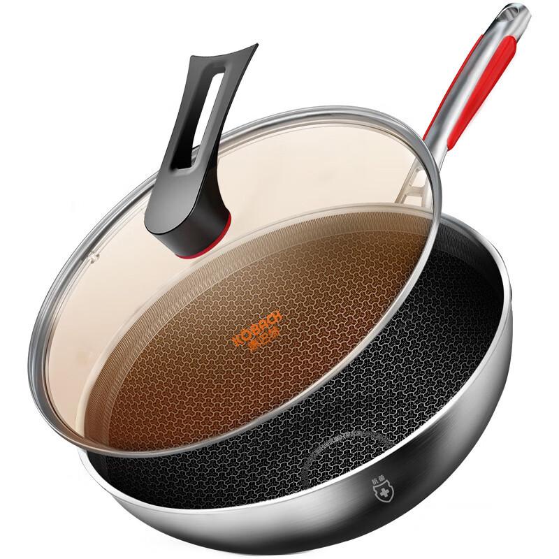 Kangbach 32CM Antibacterial Honeycomb Non-stick Wok