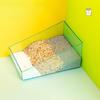 Hamsterbadewanne Großer Raum Hohe Festigkeit Richtige Höhe Glatte Kanten Komfortable Umgebung Überlegenes Habitat Transparenter Acryl-Hamster-Sand