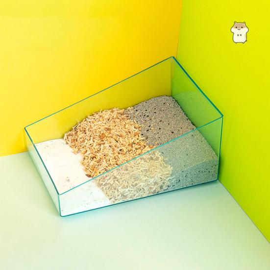 Hamster Bathtub Large Space High-strength Proper Height Smooth Edges Comfortable Environment Superior Habitat Transparent Acrylic Hamster Sand