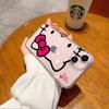 Cute cartoon HelloKitty transparent case Apple 16pm mobile phone case anti-drop all-inclusive soft 14 foreign trade protective case