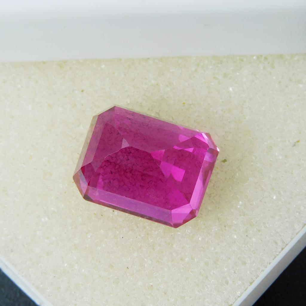 Brilliant Emerald Cut Natural Pink Sapphire 13.15 Ct CERTIFIED Loose Gemstone