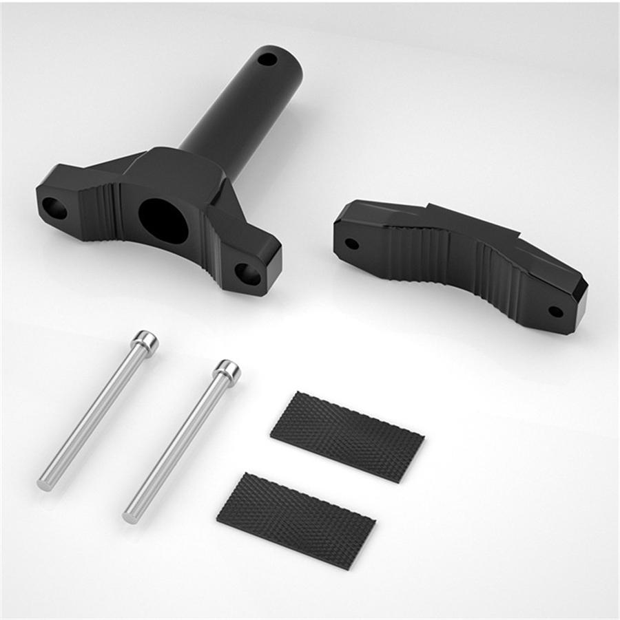 New Black CNC Aluminum Alloy Motorcycle Bike Front Fork Mount Bracket Lamp Clamp X1