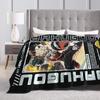 Katsuki Bakugou My Hero Academia Blanket  Plush Novelty Warm Throw Blankets for Bedding Lounge  Winter,