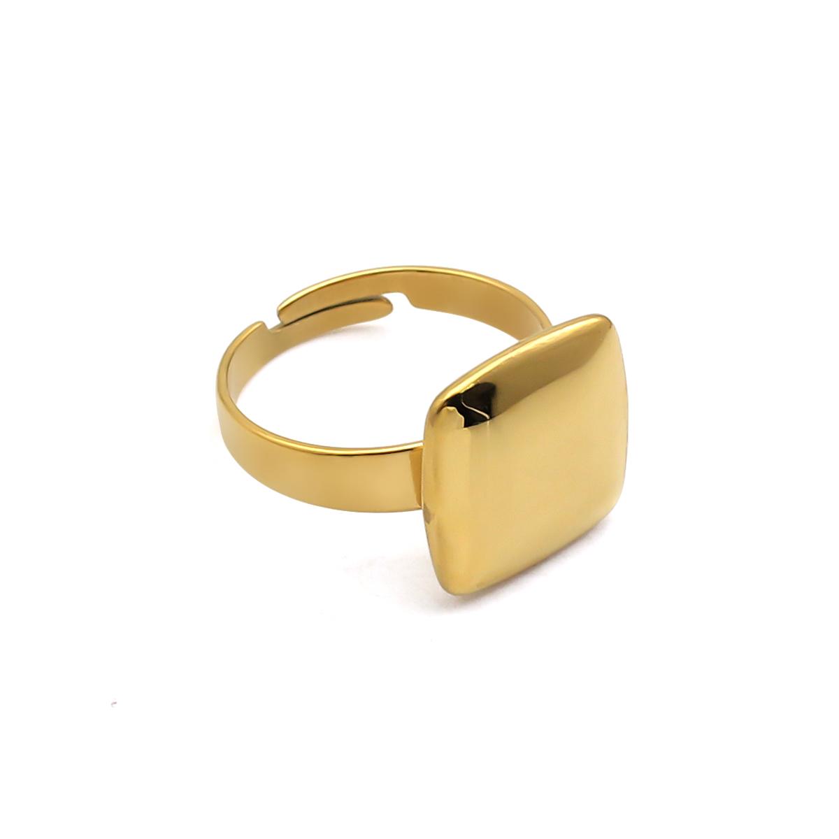 Minimalist High-End Hip Hop Stainless Steel Chain Square Pendant Rhinestone Necklace Bracelet Earring Ring Jewelry Set