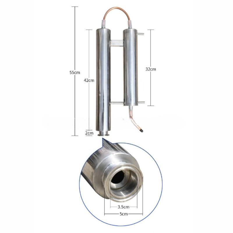 Small Household Brewing Equipment Large Capacity Copper Distiller DIY Pure Dew Essential Oil Distillation Barrel