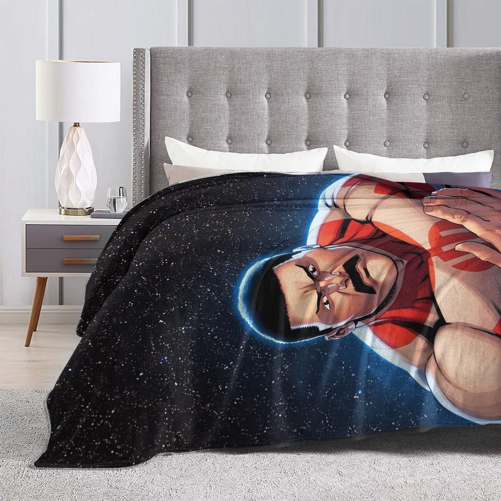 Super Warm Blanket Travel Office invincible thragg Omni-Man In Starry Space Bedding Throws Bedspread For Couch Sofa Bed Sofa Bed