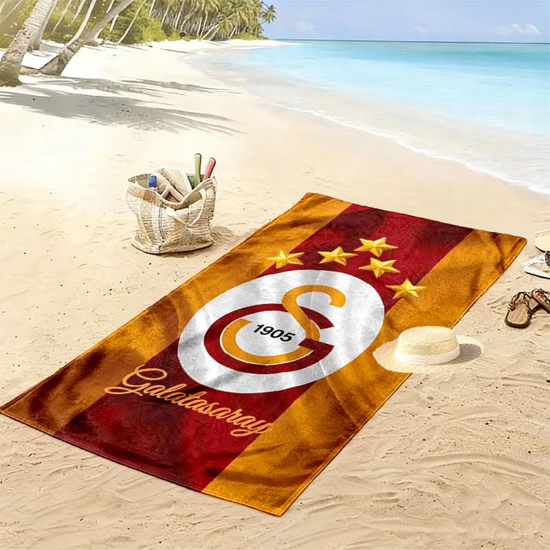 Galatasaray S Print Beach Towel, Large Soft Quick Dry Towel for Beach Camping Swimming