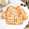 Adjustable Neckline Baby Bibs Waterproof Kids Art Smock New Toddler Painting Apron  Baby Feeding