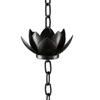 Flower Antique Iron Rain Chain for Gutter and Rain Rust Resistant Plated Garden Decors Rain Chain for Downspout