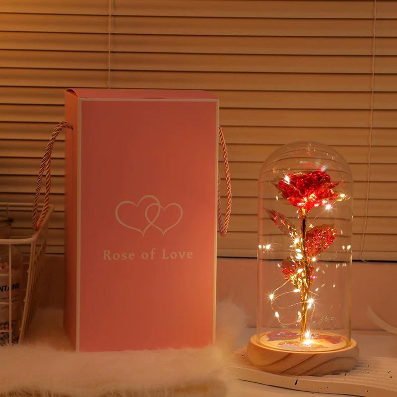 Eternal Bouquet Rose Night Light Ornament Bedroom Decoration Birthday Gift Girls Girls Children Senior Sense Qixi Festival
