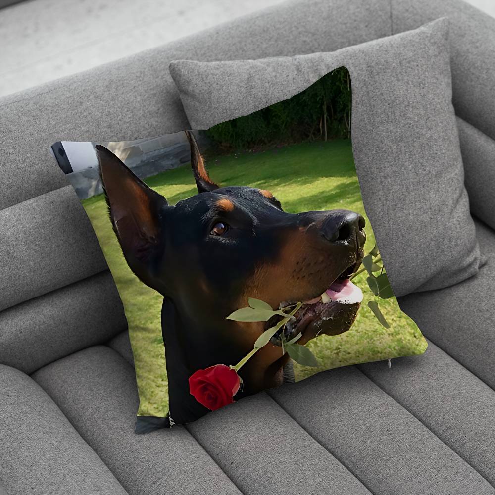 Doberman Dog Creative patterned pillowcases for interior decoration office living room home