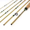 1pc Ultralight Carbon Fiber 8ft 4WT Fast Action Fly Fishing Rod with Cork Handle 6 Sections Portable Fly Rod Catching Trout Bass