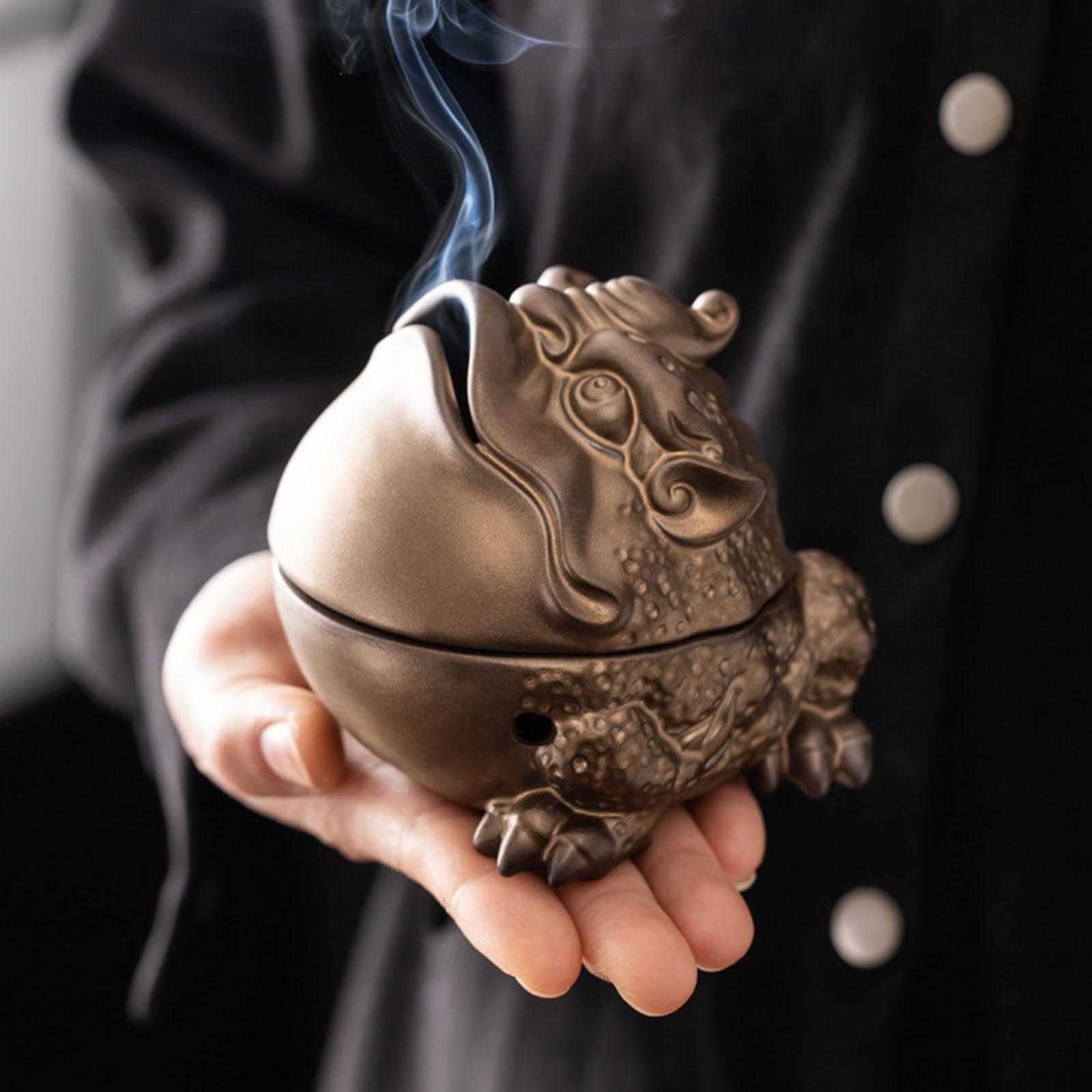 

Курильница-печь, декоративная статуя, украшение для дома, чай, винтажный дисплей, кусок коричневый