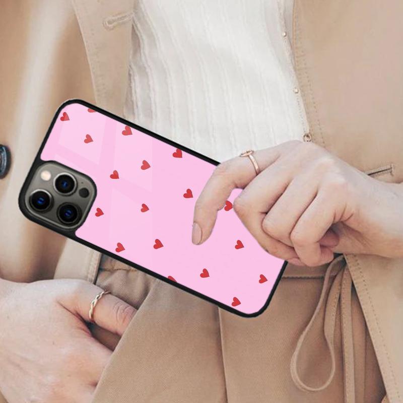 Love Heart Pattern Cute Magnetic Phone Case For APPLE iPhone 16 14 13 12 11 Pro Max 15 Plus Wireless Charge With MagSafe Cover