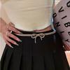 Adjustable Metallic Chic Bowknot Waist Belt For Women In Stylish Colors Summer