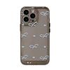 Applicable to iPhone17Pro blue little love bow space phone case Apple 16 transparent 15/14 generation