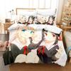 3D Print Anime Kawaii Girls Kaguya-sama Love is War Bedding Set Cartoon Anime three-piece set Adult Kid Bedroom Duvet cover Sets
