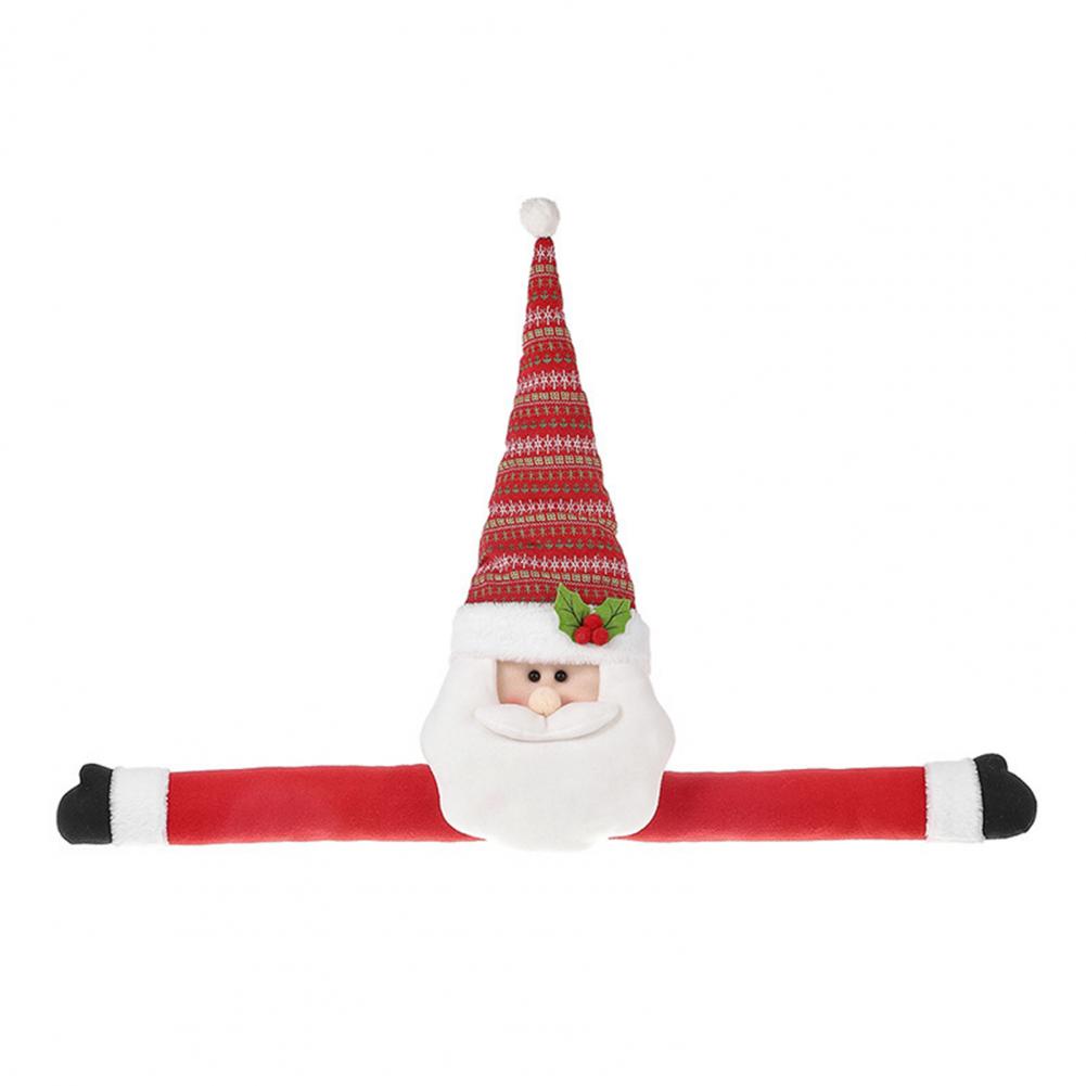 Sváteční dekorace Špička na vánoční stromek Slavnostní špička na vánoční stromek s dlouhorukým Santa Clausem Sněhulákem Opakovaně použitelná na Vánoce pro A