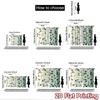 2D flat Photography Backdrop Party Backdrop Flowing Green Leaves 100% Polyester Anniversary Perfect for Suitable for indoor