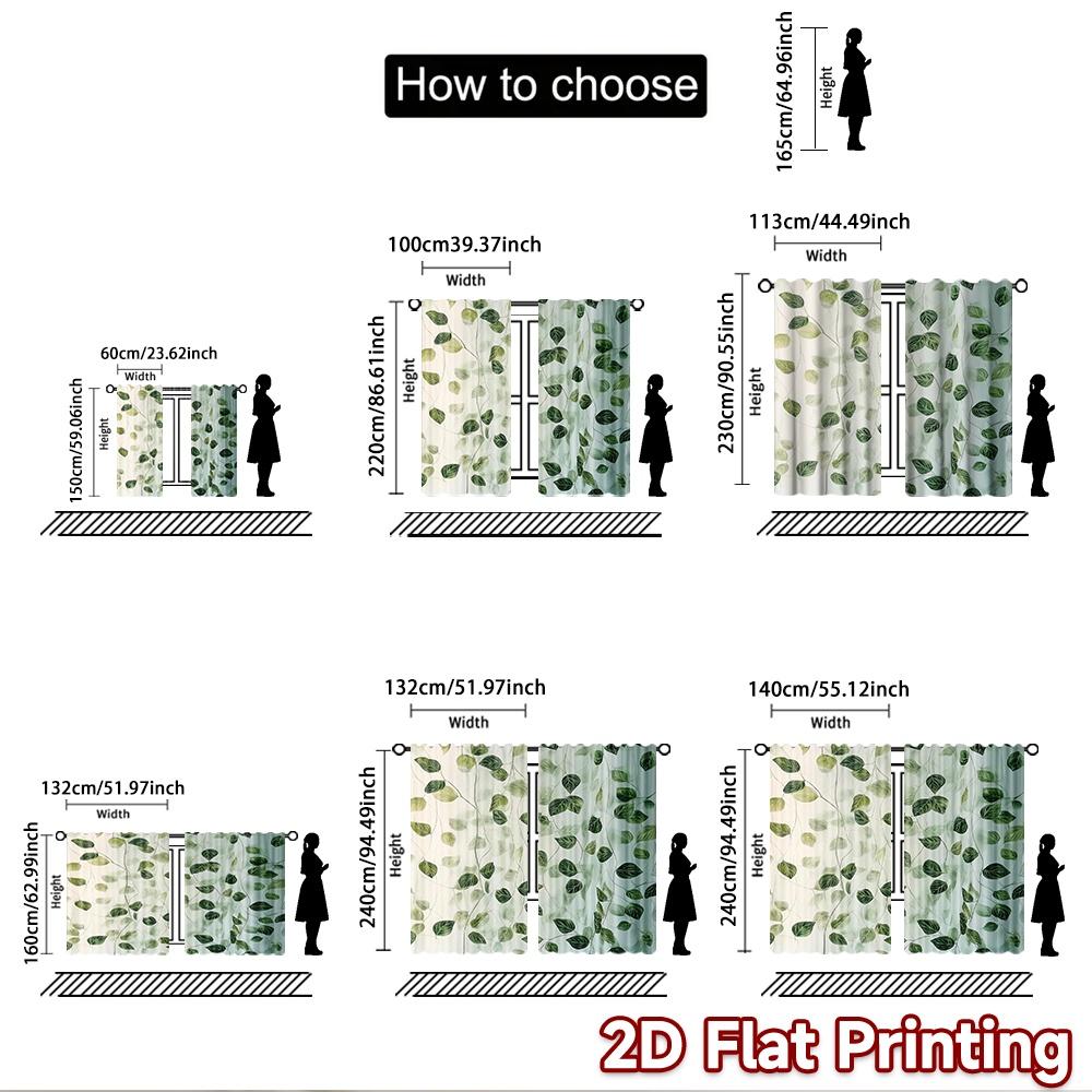 2D flat Photography Backdrop Party Backdrop Flowing Green Leaves 100% Polyester Anniversary Perfect for Suitable for indoor
