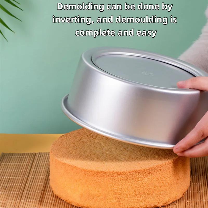 1pc-6 Inch Chiffon Cake die Removable bottom Round Cake Bakeware for Home DIY Aluminum alloy baking cake Mold pan cake tin