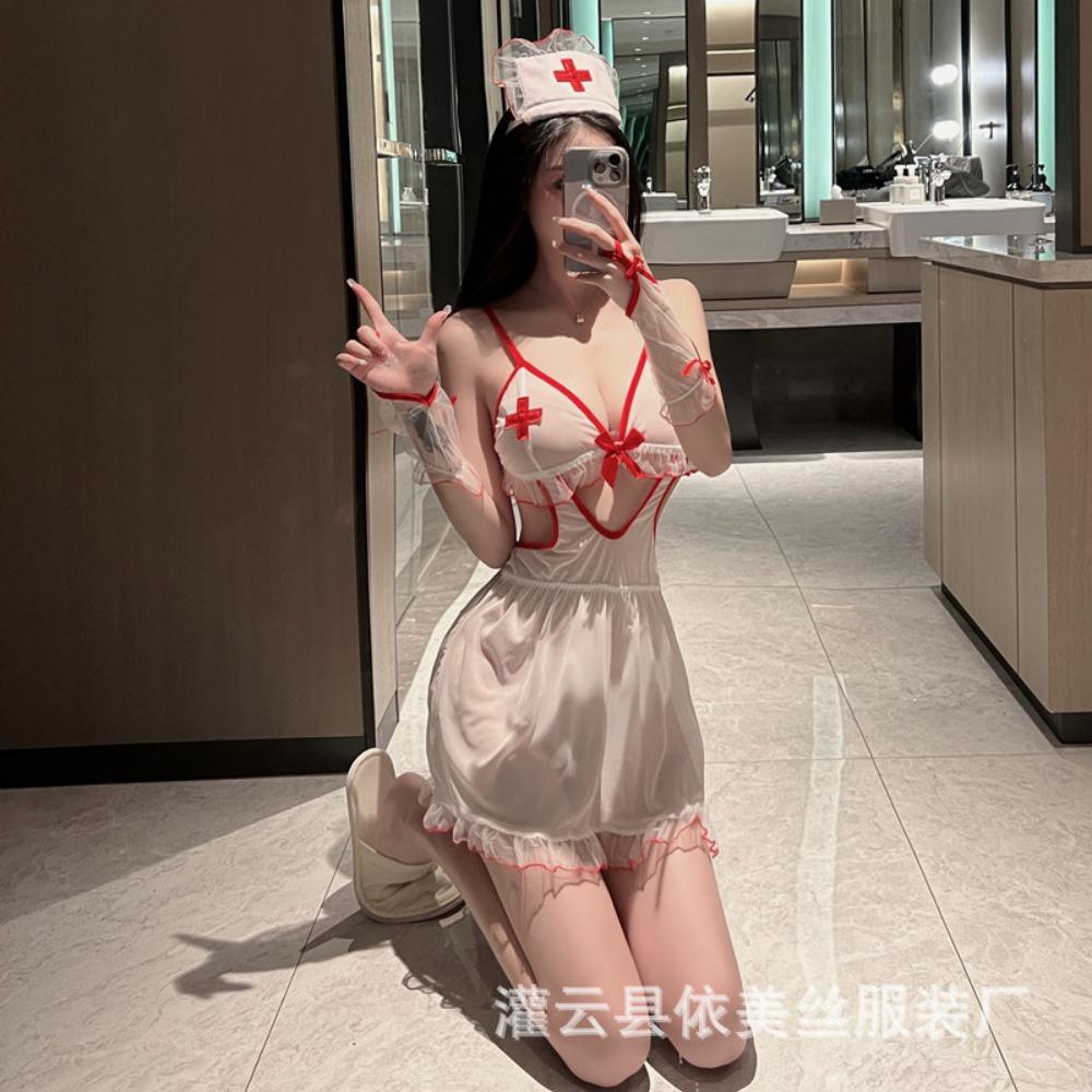 Sex Underwear Women's Sexy Nurse Uniform Professional Cosplay Passion Perspective Uniform Pure Desire Temptation Free Suit